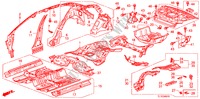 VLOER/BINNEN PANELEN voor Honda ACCORD 2.2 EX 4 deuren 5-traps automatische versnellingsbak 2010