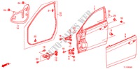 VOOR PORTIER PANELEN voor Honda ACCORD 2.2 EXECUTIVE 4 deuren 5-traps automatische versnellingsbak 2011