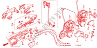 VOOR PORTIER SLOTEN/BUITEN HENDEL voor Honda ACCORD 2.2 ELEGANCE 4 deuren 5-traps automatische versnellingsbak 2010
