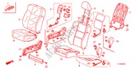VOOR ZITTING(R.)(LH) voor Honda ACCORD 2.2 ELEGANCE 4 deuren 6-versnellings handgeschakelde versnellingsbak 2010