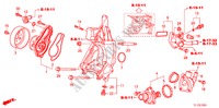 WATERPOMP(2.4L) voor Honda ACCORD 2.4 EXECUTIVE 4 deuren 6-versnellings handgeschakelde versnellingsbak 2011