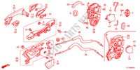 ACHTER PORTIER SLOTEN/BUITEN HENDEL voor Honda ACCORD 2.2 EXECUTIVE 4 deuren 6-versnellings handgeschakelde versnellingsbak 2012
