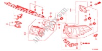 ACHTERLICHT/KENTEKEN LICHT voor Honda ACCORD 2.4 EXECUTIVE 4 deuren 5-traps automatische versnellingsbak 2012