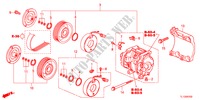 AIRCONDITIONER(COMPRESSOR)(DIESEL) voor Honda ACCORD 2.2 S-H 4 deuren 6-versnellings handgeschakelde versnellingsbak 2012