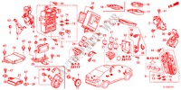 BEDIENINGSEENNEID(CABINE)(1)(RH) voor Honda ACCORD 2.2 ES 4 deuren 6-versnellings handgeschakelde versnellingsbak 2012