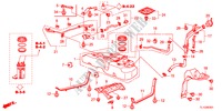 BRANDSTOF TANK(DIESEL) voor Honda ACCORD 2.2 ELEGANCE 4 deuren 5-traps automatische versnellingsbak 2012