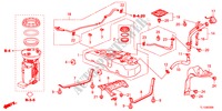 BRANDSTOF TANK voor Honda ACCORD 2.4 TYPE S 4 deuren 6-versnellings handgeschakelde versnellingsbak 2012