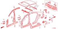 BUITEN PANELEN/ACHTER PANEEL voor Honda ACCORD 2.2 ELEGANCE 4 deuren 5-traps automatische versnellingsbak 2012