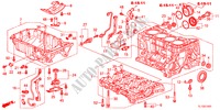 CILINDERBLOK/OLIEPAN(2.4L) voor Honda ACCORD 2.4 EXECUTIVE 4 deuren 5-traps automatische versnellingsbak 2012
