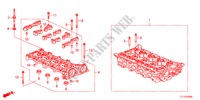 CILINDERKOP(DIESEL) voor Honda ACCORD 2.2 EXECUTIVE 4 deuren 5-traps automatische versnellingsbak 2012