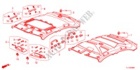 DAK VOERING voor Honda ACCORD 2.2 S-H 4 deuren 6-versnellings handgeschakelde versnellingsbak 2012
