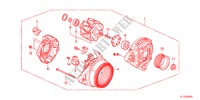 GENERATOR(DENSO)(2.0L) voor Honda ACCORD 2.0 ES-GT 4 deuren 5-traps automatische versnellingsbak 2012