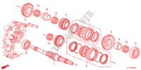 HOOFDAS(DIESEL) voor Honda ACCORD 2.2 EX 4 deuren 6-versnellings handgeschakelde versnellingsbak 2012