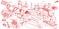 INSTRUMENTEN AFWERKING(PASSAGIERZIJKANT)(LH) voor Honda ACCORD 2.2 S-H 4 deuren 6-versnellings handgeschakelde versnellingsbak 2012