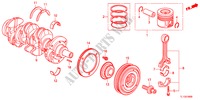 KRUKAS/ZUIGER(DIESEL) voor Honda ACCORD 2.2 TYPE S-H 4 deuren 6-versnellings handgeschakelde versnellingsbak 2012
