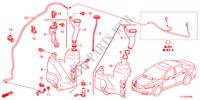 RUITESPROEIER voor Honda ACCORD 2.0 EXECUTIVE 4 deuren 5-traps automatische versnellingsbak 2012