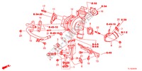 TURBOLADER(DIESEL) voor Honda ACCORD 2.2 ES-GT 4 deuren 6-versnellings handgeschakelde versnellingsbak 2012