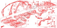 VLOER/BINNEN PANELEN voor Honda ACCORD 2.2 S 4 deuren 6-versnellings handgeschakelde versnellingsbak 2012