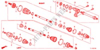 VOOR AANDRIJFAS/HALVE AS(2.0L) voor Honda ACCORD 2.0 ELEGANCE 4 deuren 6-versnellings handgeschakelde versnellingsbak 2012