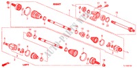 VOOR AANDRIJFAS/HALVE AS(DIESEL) voor Honda ACCORD 2.2 S 4 deuren 6-versnellings handgeschakelde versnellingsbak 2012
