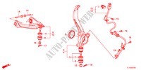 VOOR KNOKKEL voor Honda ACCORD 2.4 TYPE S 4 deuren 6-versnellings handgeschakelde versnellingsbak 2012