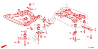 VOOR SUB FRAME/ACHTER BALK(DIESEL) voor Honda ACCORD 2.2 ELEGANCE 4 deuren 6-versnellings handgeschakelde versnellingsbak 2012