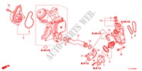 WATERPOMP(DIESEL) voor Honda ACCORD 2.2 EXECUTIVE 4 deuren 5-traps automatische versnellingsbak 2012