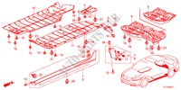 ZIJ DORPEL VERSIERING/ONDER AFDEKKING voor Honda ACCORD 2.4 EXECUTIVE 4 deuren 5-traps automatische versnellingsbak 2012