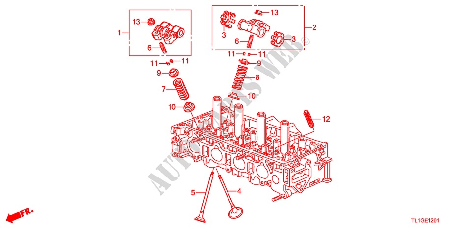 KLEP/ZWAAI ARM(2.4L) voor Honda ACCORD 2.4 TYPE S 4 deuren 6-versnellings handgeschakelde versnellingsbak 2012