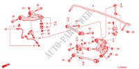 ACHTER ONDER ARM voor Honda ACCORD TOURER 2.0 ELEGANCE 5 deuren 5-traps automatische versnellingsbak 2009