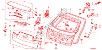 ACHTERKLEP voor Honda ACCORD TOURER 2.0 ES 5 deuren 6-versnellings handgeschakelde versnellingsbak 2009