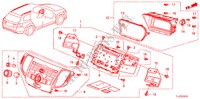 AUDIO UNIT voor Honda ACCORD TOURER 2.4 TYPE S 5 deuren 5-traps automatische versnellingsbak 2009