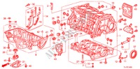 CILINDERBLOK/OLIEPAN (2.0L) voor Honda ACCORD TOURER 2.0 ES 5 deuren 6-versnellings handgeschakelde versnellingsbak 2009
