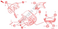 DOORVOERTULLE(ACHTER) voor Honda ACCORD TOURER 2.2 ELEGANCE 5 deuren 6-versnellings handgeschakelde versnellingsbak 2009