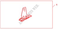 FIETSDRAGER VOOR OP DE TREKHAAK voor Honda ACCORD TOURER 2.4 TYPE S 5 deuren 5-traps automatische versnellingsbak 2009