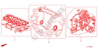 PAKKINGPAKKET(2.0L) voor Honda ACCORD TOURER 2.0 ES 5 deuren 6-versnellings handgeschakelde versnellingsbak 2009