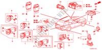 SCHAKELAAR(RH) voor Honda ACCORD TOURER 2.4 EX 5 deuren 5-traps automatische versnellingsbak 2009