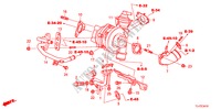 TURBOLADER(DIESEL) voor Honda ACCORD TOURER 2.2 EXECUTIVE 5 deuren 6-versnellings handgeschakelde versnellingsbak 2009