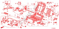 V. ZITTING COMPONENTEN (R.)(VOLLEDIG BEKRACHTIGDE ZITTING) (2) voor Honda ACCORD TOURER 2.2 EXECUTIVE 5 deuren 5-traps automatische versnellingsbak 2009