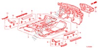 VLOERMAT voor Honda ACCORD TOURER 2.2 EXECUTIVE 5 deuren 6-versnellings handgeschakelde versnellingsbak 2009