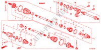 VOOR AANDRIJFAS/HALVE AS(2.0L) voor Honda ACCORD TOURER 2.0 S 5 deuren 5-traps automatische versnellingsbak 2009