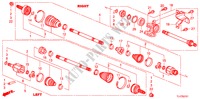 VOOR AANDRIJFAS/HALVE AS(2.4L) voor Honda ACCORD TOURER 2.4 TYPE S 5 deuren 5-traps automatische versnellingsbak 2009