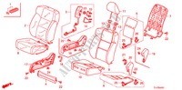 VOOR ZITTING(R.)(LH) voor Honda ACCORD TOURER 2.4 TYPE S 5 deuren 6-versnellings handgeschakelde versnellingsbak 2009
