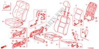 VOOR ZITTING(R.)(RH) voor Honda ACCORD TOURER 2.0 ES-GT 5 deuren 5-traps automatische versnellingsbak 2009