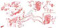 ACHTER PORTIER SLOTEN/BUITEN HENDEL voor Honda ACCORD TOURER 2.2 EXECUTIVE 5 deuren 5-traps automatische versnellingsbak 2010