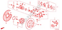 ACHTER REM(1) voor Honda ACCORD TOURER 2.0 ELEGANCE 5 deuren 6-versnellings handgeschakelde versnellingsbak 2010