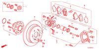 ACHTER REM(2) voor Honda ACCORD TOURER 2.4 EXECUTIVE 5 deuren 5-traps automatische versnellingsbak 2010