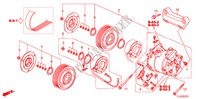 AIRCONDITIONER(COMPRESSOR)(2.4L) voor Honda ACCORD TOURER 2.4 TYPE S 5 deuren 6-versnellings handgeschakelde versnellingsbak 2010