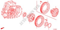 DIFFERENTIEEL voor Honda ACCORD TOURER 2.4 S 5 deuren 6-versnellings handgeschakelde versnellingsbak 2011