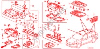 INTERIEUR VERLICHTING(2) voor Honda ACCORD TOURER 2.4 TYPE S 5 deuren 5-traps automatische versnellingsbak 2011